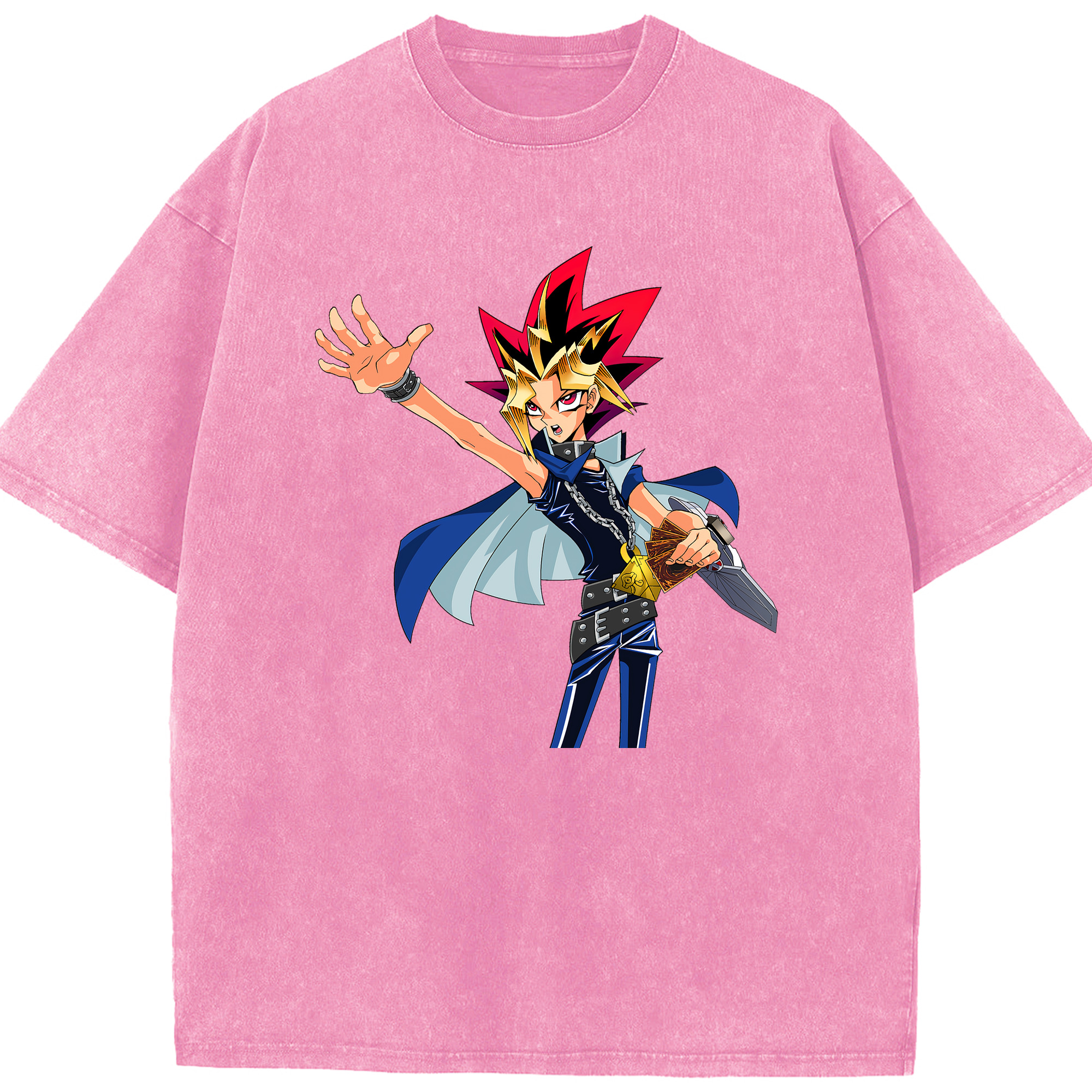 （画像用） 遊☆戯☆王 Yu-Gi-Oh! 綿100% ヴィンテージ風 半袖Tシャツ（フロントプリント）